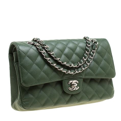 chanel bags green color|chanel handbag green.